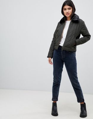 Barbour tetbury cropped quilted jacket 