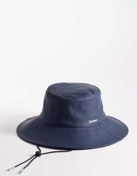 Barbour Thorpe showerproof bucket hat in blue