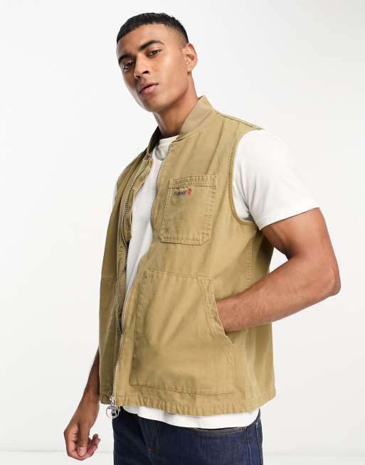 Barbour vest mens store Brown