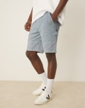 [Barbour] Barbour Tindale stripe shorts in bleached blue 30 Bleached blue