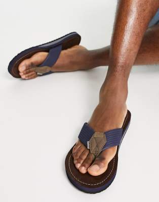 Barbour toeman beach sandals in navy