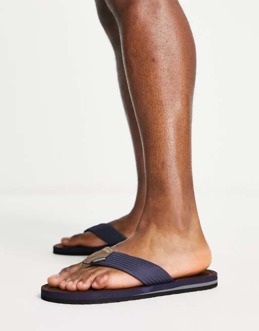 Barbour toeman beach sandals in navy ASOS