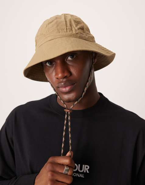 Barbour Transport bucket hat in golden khaki - view 1