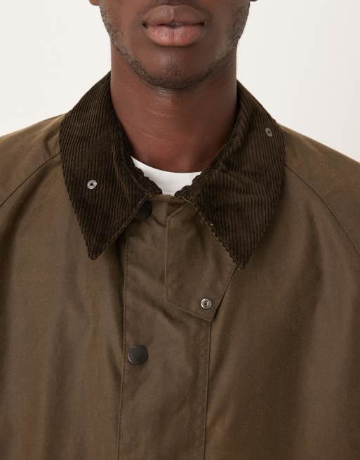 Barbour Transport oversized wax jacket in beech | ASOS