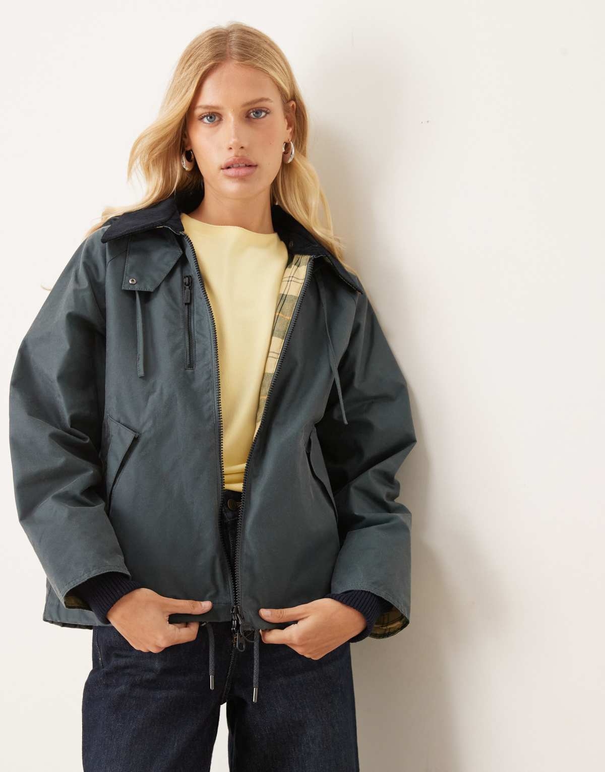 Barbour Transport premium wax jacket in dark slate/ancient - CHARCOAL