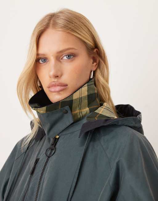 Barbour Transport premium wax jacket in dark slate/ancient