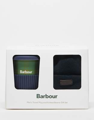 Barbour travel mug gift set in navy and classic tartan - ASOS Price Checker
