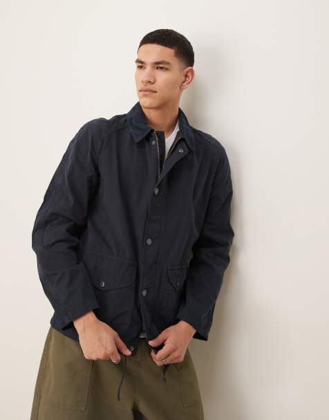 Barbour utility jacket in navy - view 1