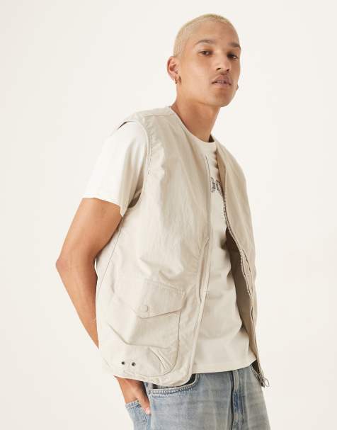 Barbour utility vest in mist - view 1