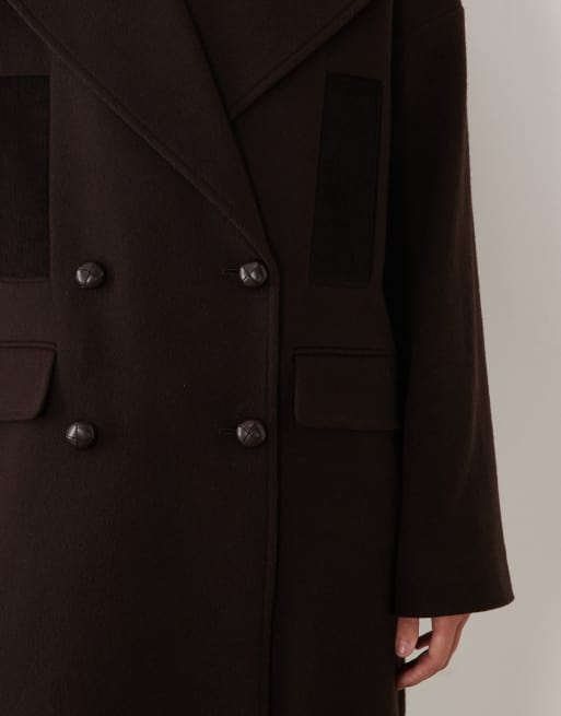 Barbour Vivian wool trench coat in brown, 2 of 4