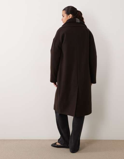 Barbour Vivian wool trench coat in brown, 4 of 4