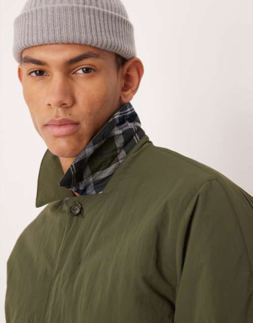 Barbour wadded lorden showerproof mac coat in olive, 5 of 5
