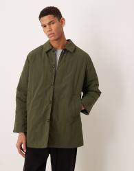 Barbour wadded lorden showerproof mac in olive