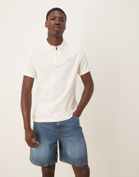 Barbour wadworth polo shirt in whisper white - view 1