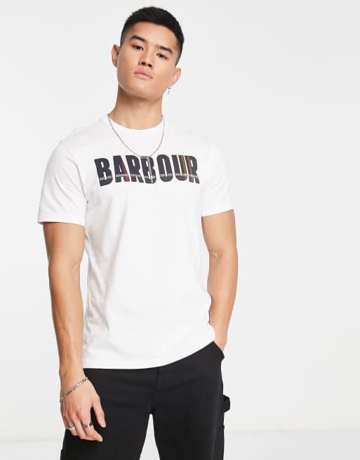 Barbour Wallace logo t-shirt in white