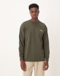 [Barbour] Barbour Walton oversized long sleeve t-shirt in sage-Green Chest 49 Sage