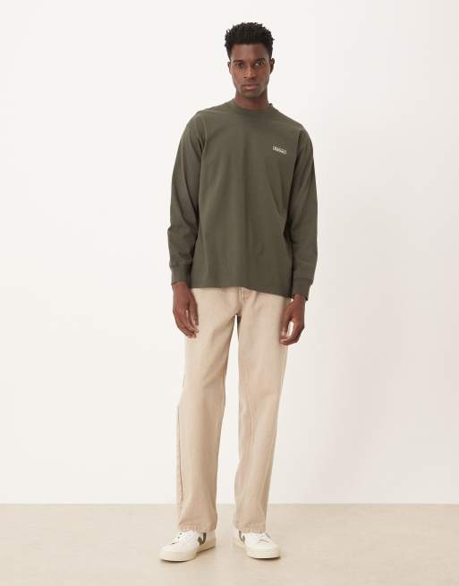 Barbour walton oversized ls t-shirt in sage, 2 of 5