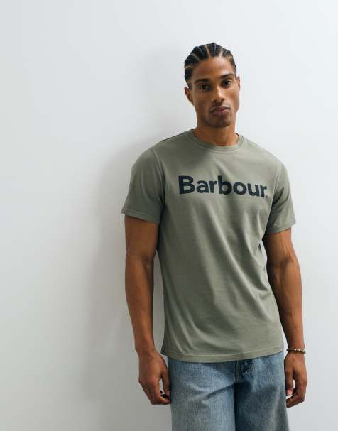Barbour Washington short sleeve tailored logo t-shirt in khaki - view 1