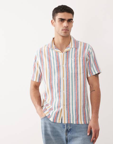 Barbour Waterbay short sleeve summer stripe shirt in multi - view 1