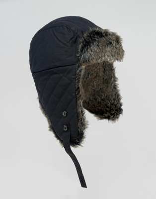 barbour wax trapper hat