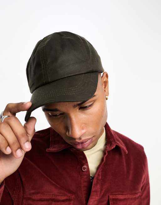 Barbour waxed discount cap olive