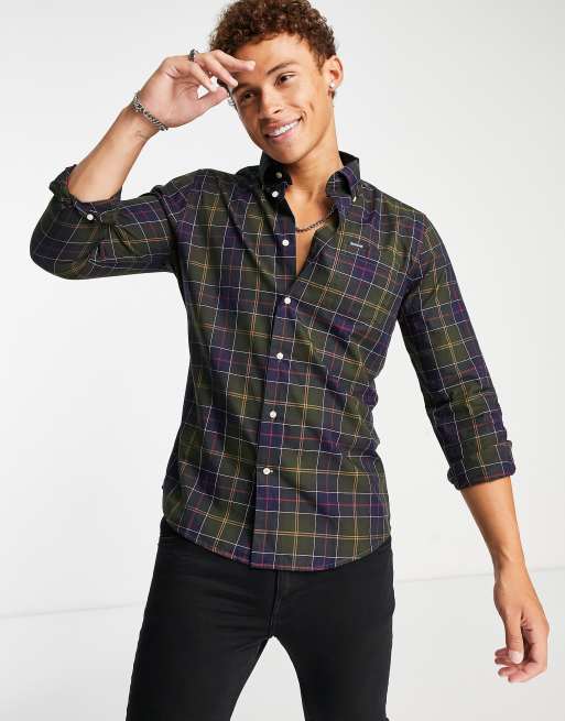Barbour - Weatheram - Chemise classique à carreaux écossais avec manches longues - Multicolore