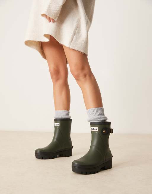 Barbour Wellington knee socks in light grey, 3 of 3
