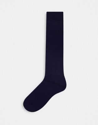 Barbour wellington long socks in navy