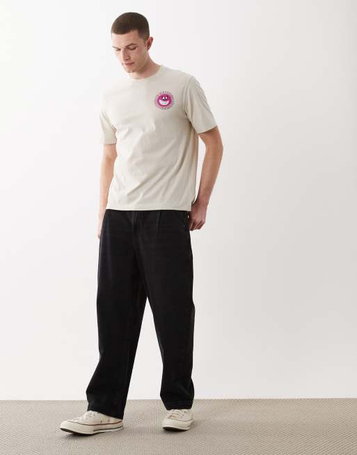 Barbour Westbury relaxed graphic logo t-shirt in beige, 2 of 5