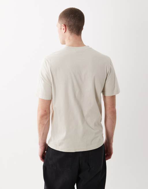 Barbour Westbury relaxed graphic logo t-shirt in beige, 5 of 5