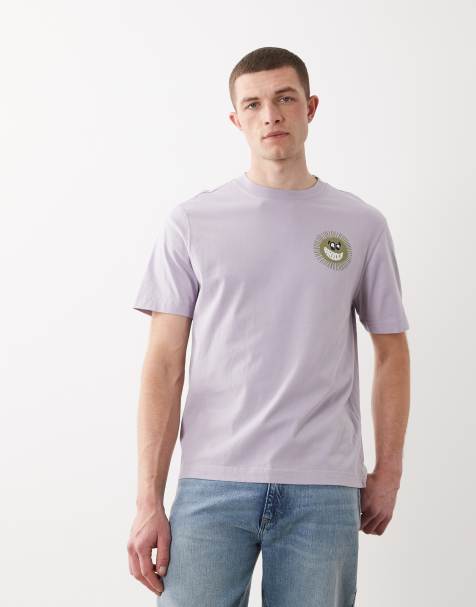 Barbour Westbury relaxed graphic logo t-shirt in lilac - view 1