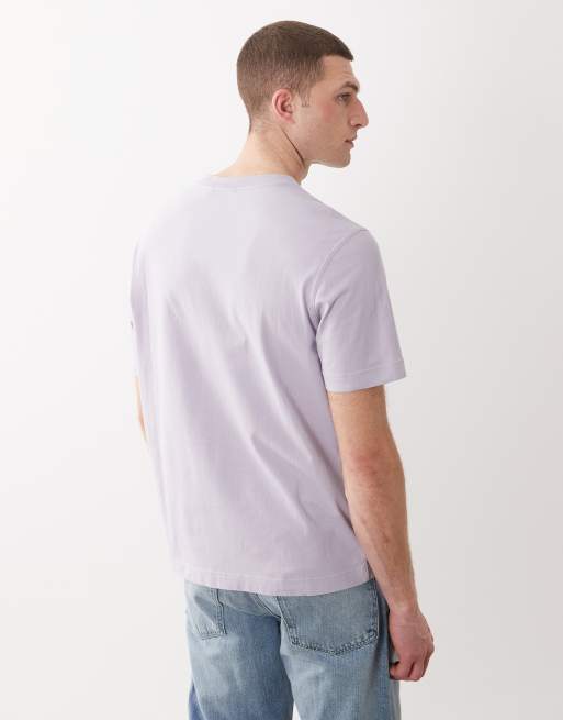 Barbour Westbury relaxed graphic logo t-shirt in lilac, 5 of 5