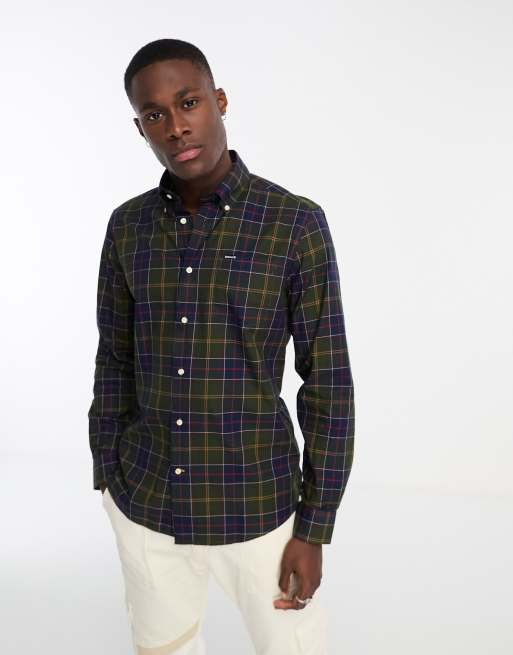 Barbour – Wetheram – Elegantes Hemd in Grün kariert