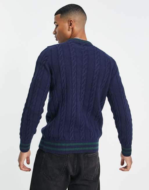 Barbour jumper best sale mens Blue