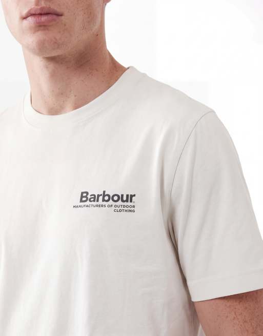 Barbour Wildfell relaxed graphic t-shirt with back print in off white, 2 of 5