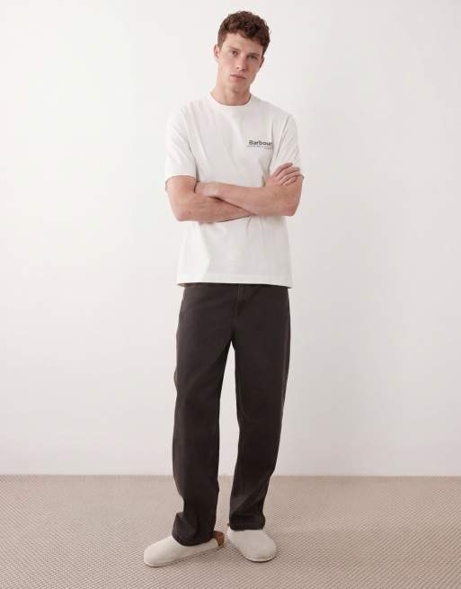 Barbour Wildfell relaxed graphic t-shirt with back print in off white, 3 of 5