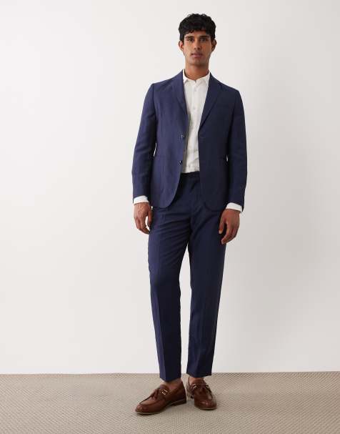 Barbour Willowtree co-ord linen blend trouser in navy - view 1