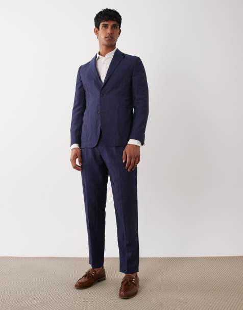 Barbour Willowtree linen blend suit in navy - view 1