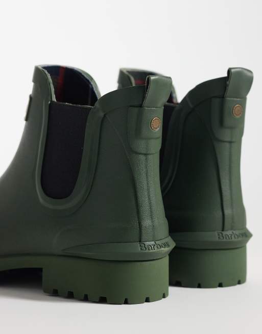 Barbour - Wilton - Bottines de pluie Chelsea - Olive, 3 de 4