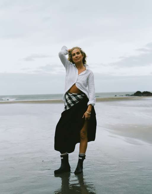 Barbour with Lucy Williams elsie midi skirt in black