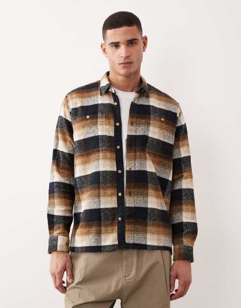 Barbour woodfoot checked relaxed shirt in black