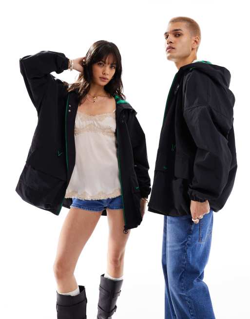 Barbour x ASOS Acoustic – Czarna kurtka przeciwdeszczowa unisex, 2 z 4