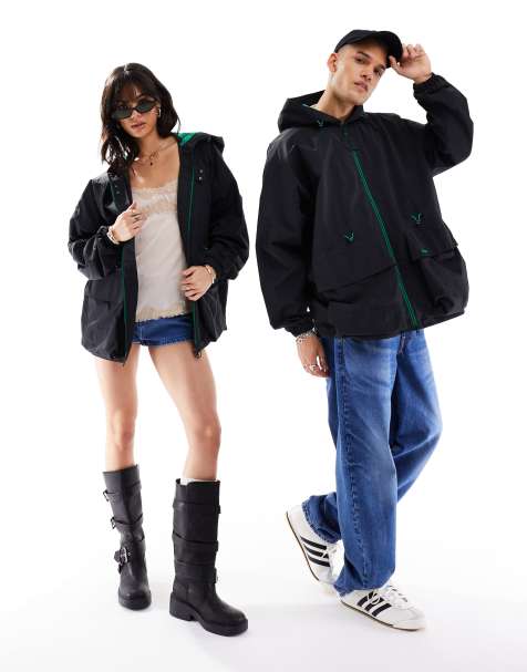 Barbour x ASOS – Acoustic – Wasserabweisende Unisex-Jacke in Schwarz - view 1
