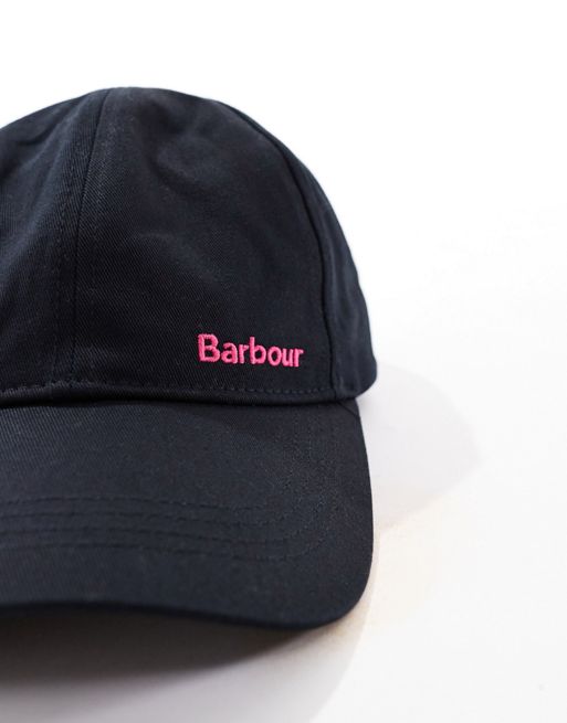 Barbour x ASOS baseball cap in black