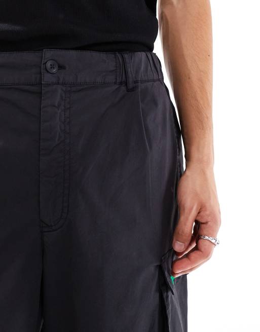 Barbour x ASOS Bury cargo trousers in black