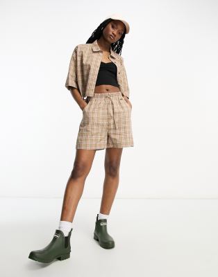 Barbour x ASOS co-ord summer linen shorts in tartan | ASOS