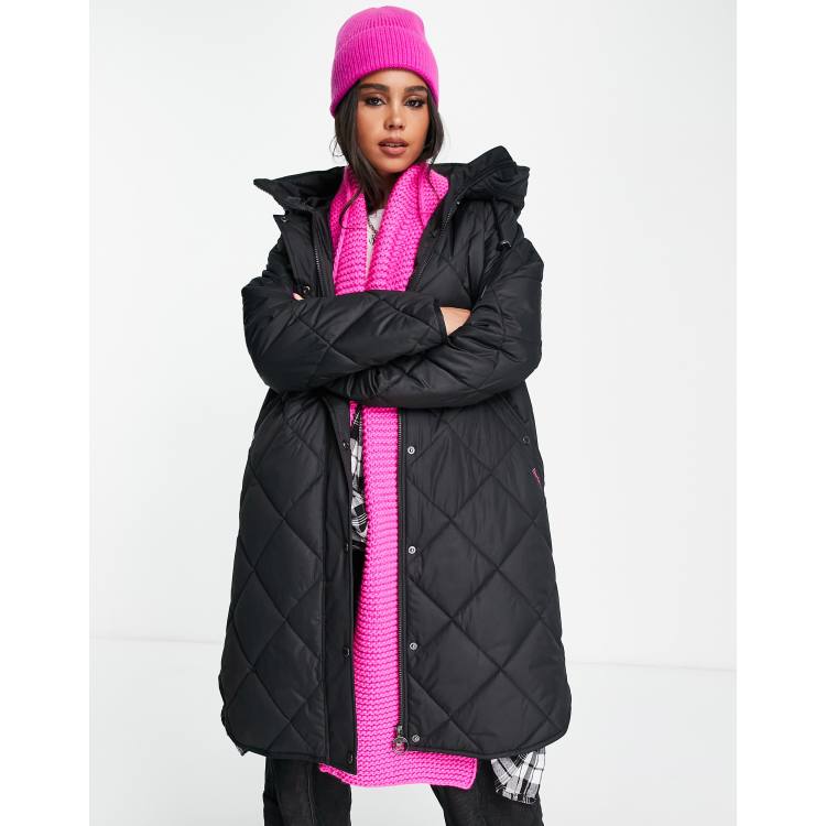 asos parka coat womens