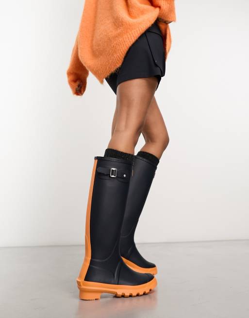 Barbour store wellies Orange