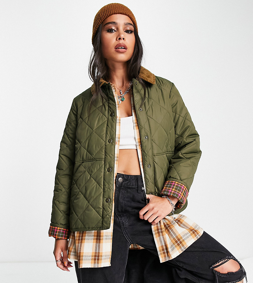 Barbour x ASOS exclusive Brooke quilted jacket in fern-Green