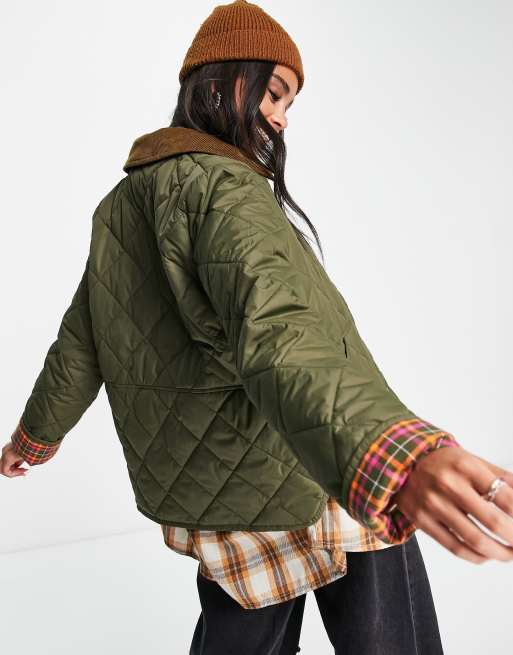 Barbour x ASOS exclusive Brooke quilted jacket in fern